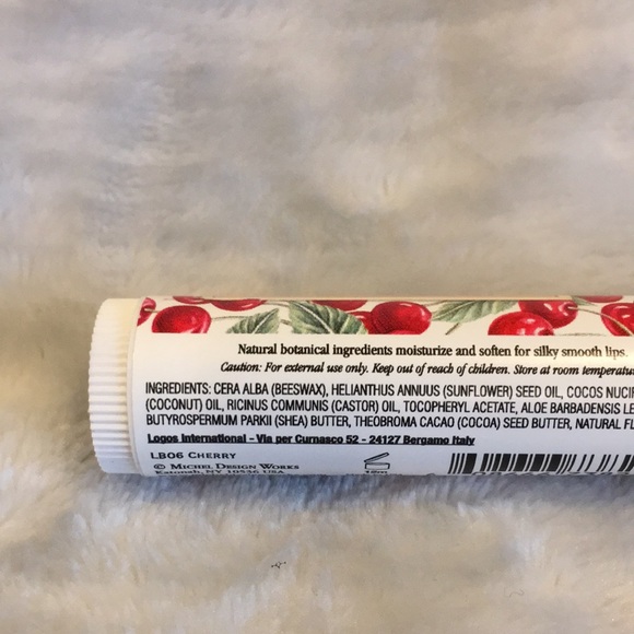 Michel Design Works Cherry Lip Balm NWT .15 oz moisturize shea butter bees wax - Picture 11 of 13
